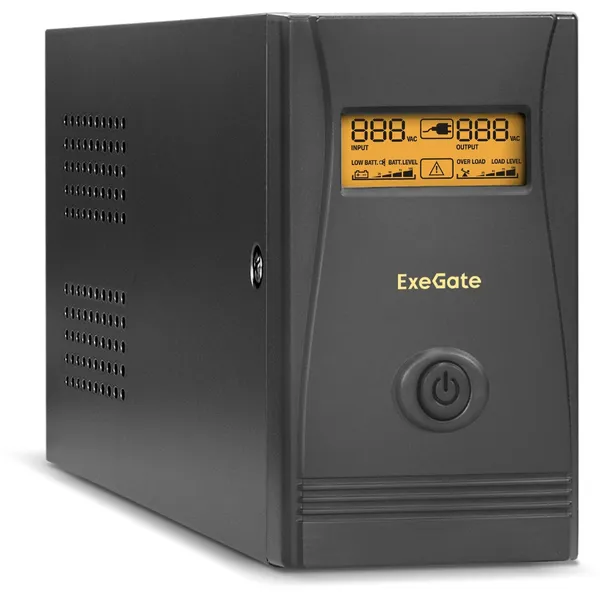 ИБП ExeGate Power Smart ULB-800.LCD.AVR.2SH.RJ.USB EP212517RUS, 800VA (2xSchuko)