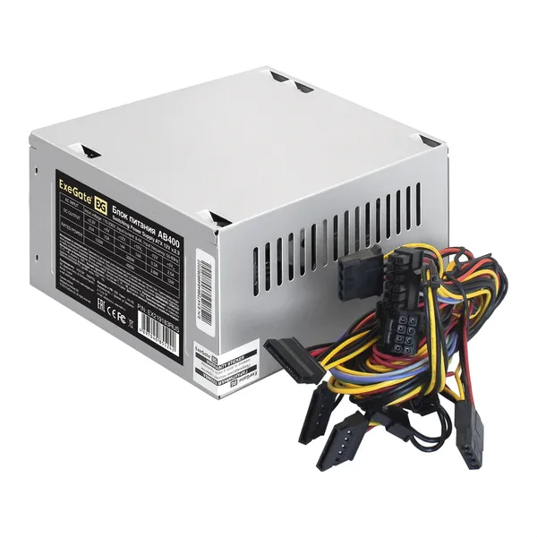 Блок питания 400Вт, ExeGate AB400 EX219183RUS, 72%, ATX
