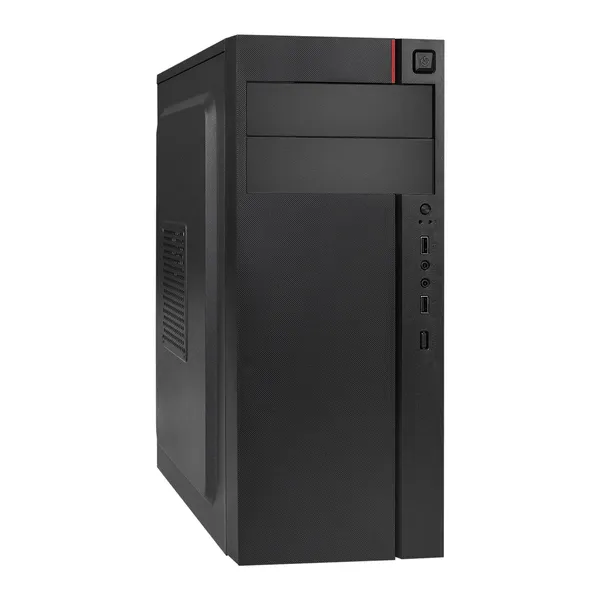 Корпус ExeGate AA-440 EX290172RUS, черный, без БП, ATX