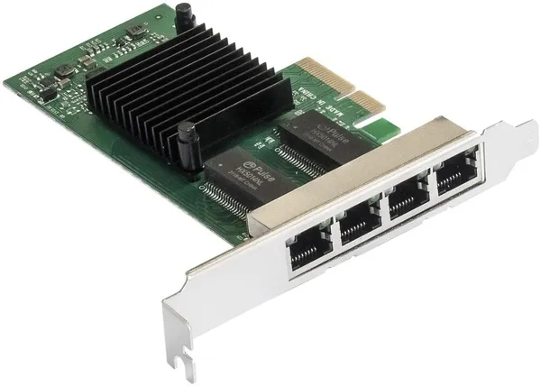 Сетевая карта ExeGate EXE-I350-T4V2 EX292508RUS, 1Gbps, PCI-Ex4