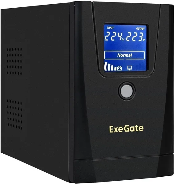 ИБП ExeGate SpecialPro Smart LLB-1000.LCD.AVR.1SH.2C13.RJ.USB EX292788RUS, 1000VA (1xSchuko + 2xIEC C13)