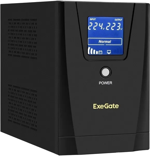 ИБП ExeGate SpecialPro Smart LLB-1500.LCD.AVR.2SH.3C13.USB EX292800RUS, 1500VA (2xSchuko + 3xIEC C13)