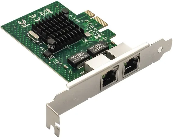 Сетевая карта ExeGate EXE-BCM5720 (EX293452RUS), 2xRJ45, 1Gbps, PCI-Ex1