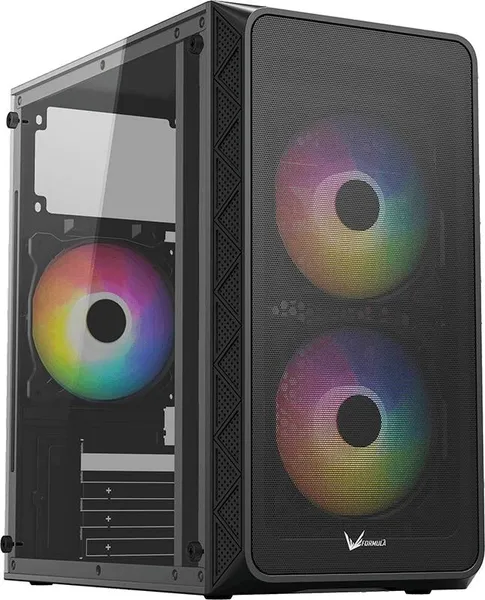 Корпус Formula Air Mesh G4 Plus AR Black, без БП, mATX