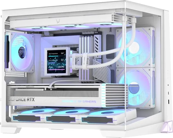 Корпус Formula Crystal Z4M Plus White, без БП, mATX