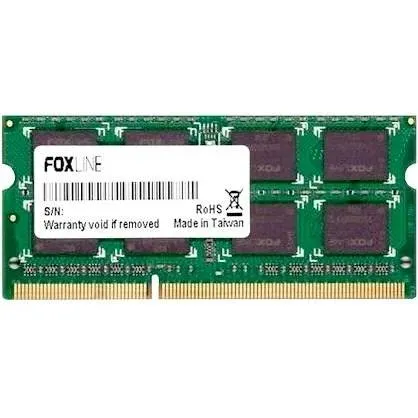 Оперативная память для ноутбука 8Gb FoxLine FL3200D4S22D-8GSE, SODIMM DDR IV, PC-25600, 3200MHz