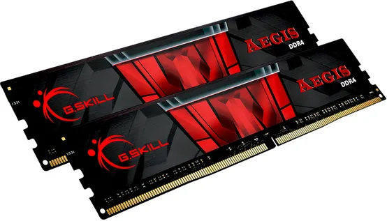 Оперативная память 16Gb G.Skill Aegis F4-3200C16D-16GIS, DDR IV, PC-25600, 3200MHz, kit 2x8Gb
