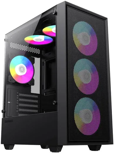 Корпус GameMax Storm Black, без БП, mATX