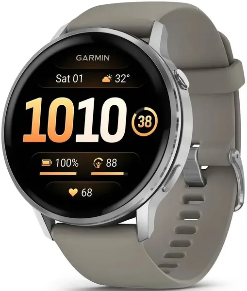 Умные часы Garmin Venu 4, серебристый (010-03014-01)