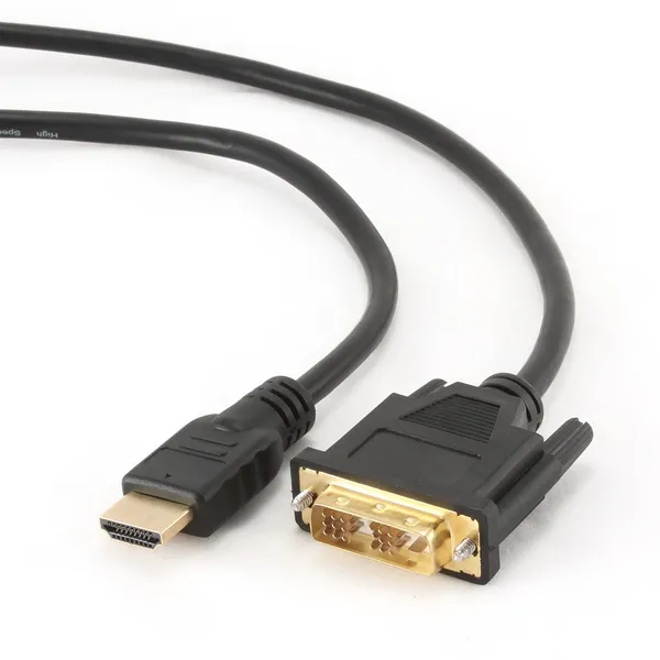 Кабель HDMI (19M) - DVI-D (19M), 0.5м, Gembird/Cablexpert CC-HDMI-DVI-0.5M