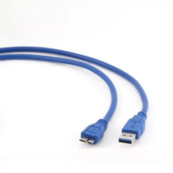 Кабель USB3.0 (M) - microUSB3.0 (M), 0.5м, Gembird/Cablexpert CCP-mUSB3-AMBM-0.5M, синий