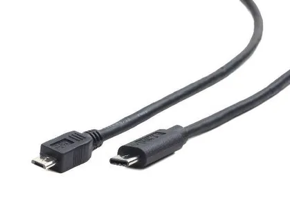 Кабель USB2.0 Type-C (M) - microUSB2.0 (BM), 3м, Gembird/Cablexpert CCP-USB2-mBMCM-10, черный