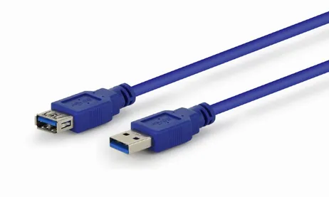 Кабель удлинитель USB3.0 (M) - USB3.0 (F), 3м, Gembird/Cablexpert CCP-USB3-AMAF-10, синий