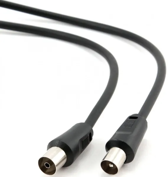 Коаксиальный удлинительный кабель 5м Gembird/Cablexpert CCV-515-5M, черный