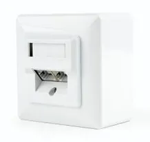 Розетка сетевая внешняя RJ-45, Gembird/Cablexpert MWS-2S6-01, кат. 6
