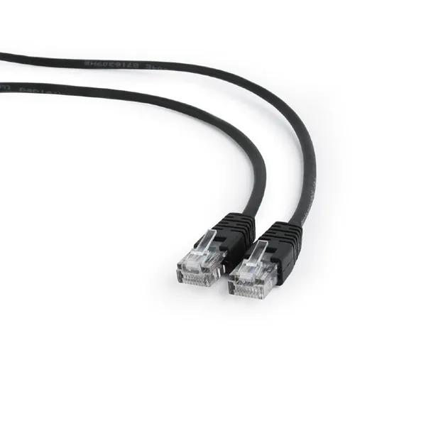 Патч-корд 15м, UTP cat.5e, Gembird/Cablexpert PP10-15M/BK, черный