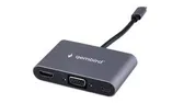 Разветвитель USB Hub Gembird UHB-D8, 1xUSB3.1, USB Type-C, HDMI, VGA, 3.5мм