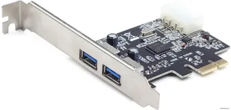 Контроллер USB, 2xUSB3.0, Gembird UPC-30-2P, PCI-Ex1