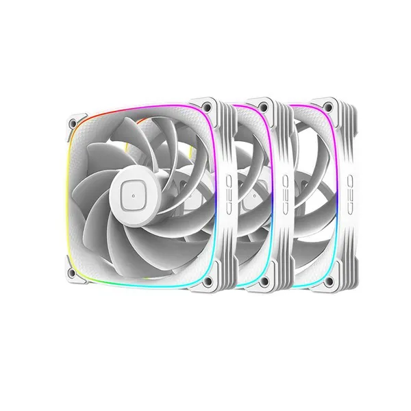 Вентилятор 12x12см Geometric Future Squama 3003RW-12 Reverse White Triple Pack 1F3003R312100, 3шт