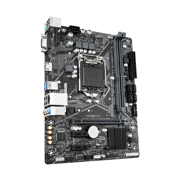 Материнская плата Gigabyte H410M H, LGA1200, (VGA, HDMI), 2xDDR IV, mATX