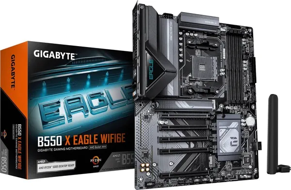 Материнская плата Gigabyte B550 X EAGLE WF6E, AM4, (HDMI), 4xDDR IV, ATX