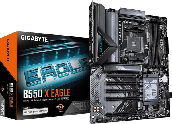 Материнская плата Gigabyte B550 X EAGLE, AM4, (HDMI), 4xDDR IV, ATX