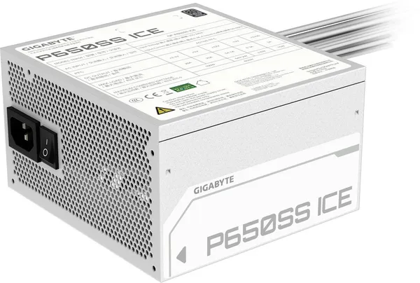 Блок питания 650Вт, Gigabyte GP-P650SS ICE, 80 Plus Silver, APFC, ATX