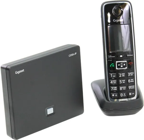 IP-телефон Gigaset N530 IP PRO + C600H, черный