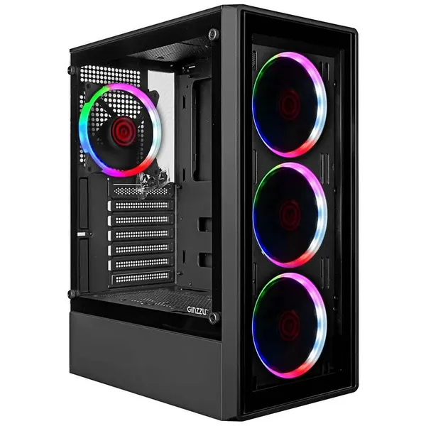 Корпус Ginzzu CL325 Black, без БП, ATX
