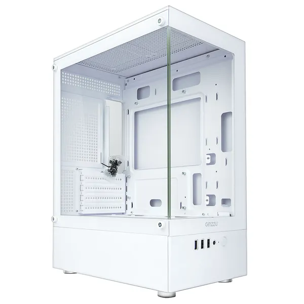 Корпус Ginzzu CL480 White, без БП, mATX