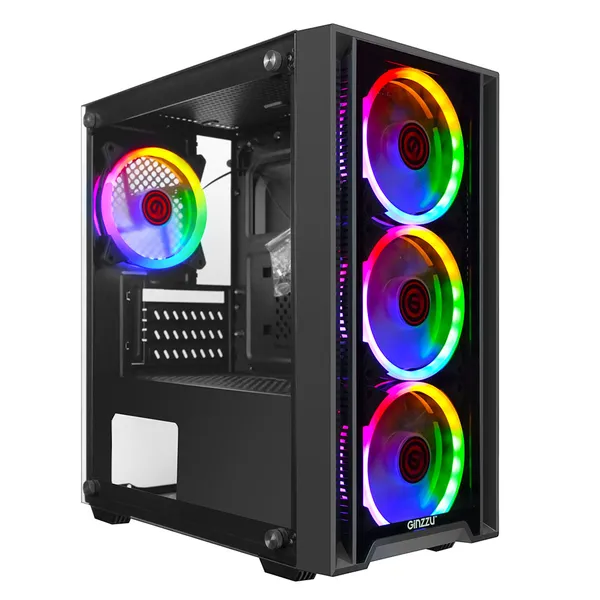 Корпус Ginzzu CL610, без БП, mATX