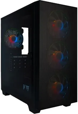 Корпус HAFF Fancy, черный, без БП, mATX
