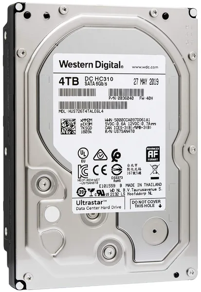4Tb WD (HGST) Ultrastar HUS726T4TALE6L4 (0B36040), 7200rpm, 3.5", SATA III, 256Mb, OEM