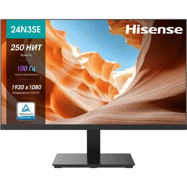 Монитор 23.8" Hisense 24N3SE, 1920x1080, VA, 100Hz, (HDMI, VGA)