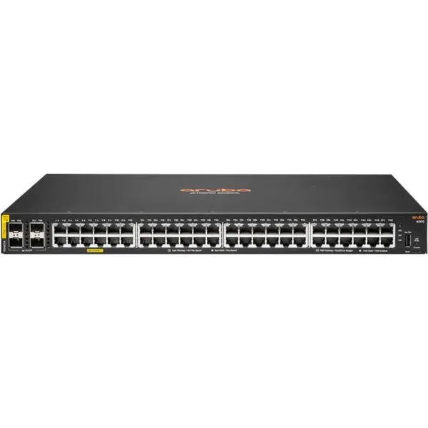 Коммутатор HPE R8N85A Aruba 6000, 48xLAN 1Gbps, 4xSFP+, PoE