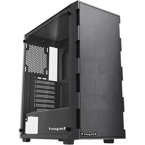 Корпус HSPD M550-TGBK Black, без БП, ATX