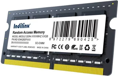 Оперативная память для ноутбука 8Gb Indilinx IND-ID4N32SP08X, SODIMM DDR IV, PC-25600, 3200MHz