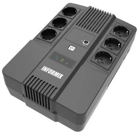 ИБП INFORMIX INF-AIO800, 800VA (6xSchuko)