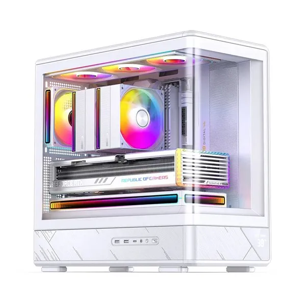 Корпус Jonsbo D200 White, без БП, mATX