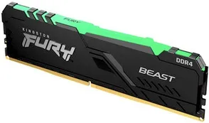 Оперативная память 16Gb Kingston FURY Beast RGB KF432C16BBA/16, DDR IV, PC-25600, 3200MHz
