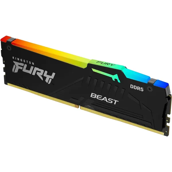 Оперативная память 32Gb Kingston FURY Beast RGB KF552C40BB2A-32, DDR V, PC-41600, 5200MHz