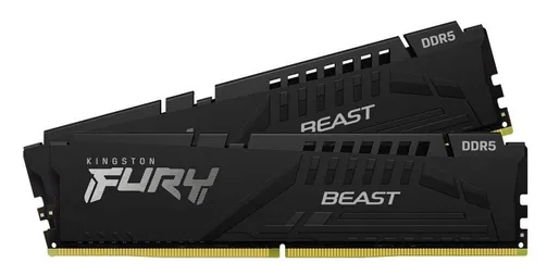 Оперативная память 16Gb Kingston FURY Beast Black KF552C40BBK2-16, DDR V, PC-41600, 5200MHz, kit 2x8Gb