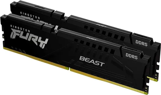 Оперативная память 16Gb Kingston FURY Beast Black KF556C36BBEK2-16, DDR V, PC-44800, 5600MHz, kit 2x8Gb