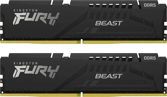 Оперативная память 32Gb Kingston FURY Beast Black KF564C32BBEK2-32, DDR V, PC-51200, 6400MHz, kit 2x16Gb