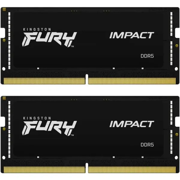 Оперативная память для ноутбука 32Gb Kingston FURY Impact KF564S38IBK2-32, SODIMM DDR V, PC-51200, 6400MHz, kit 2x16Gb
