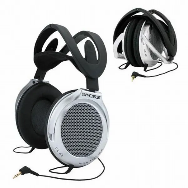 Наушники Koss UR40, закрытого типа, кожа, 15Гц-22кГц, 1.2м