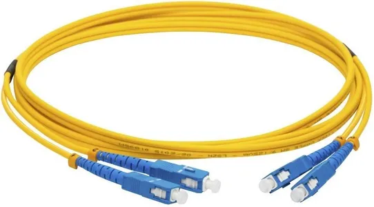 Патч-корд оптический 10м, SC, Lanmaster LAN-2SC-2SC/SU-10, дуплексный, оранжевый