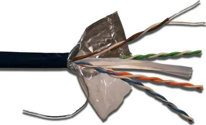 FTP кабель бухта 305м cat.6 Lanmaster LAN-6EFTP-OUT, черный