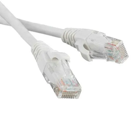 Патч-корд 1м, UTP cat.5e, Lanmaster TWT-45-45-1.0-WH, белый