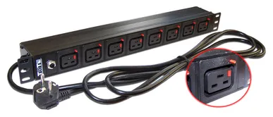 Блок распределения питания Lanmaster TWT-PDU-16A8C9L-3.0